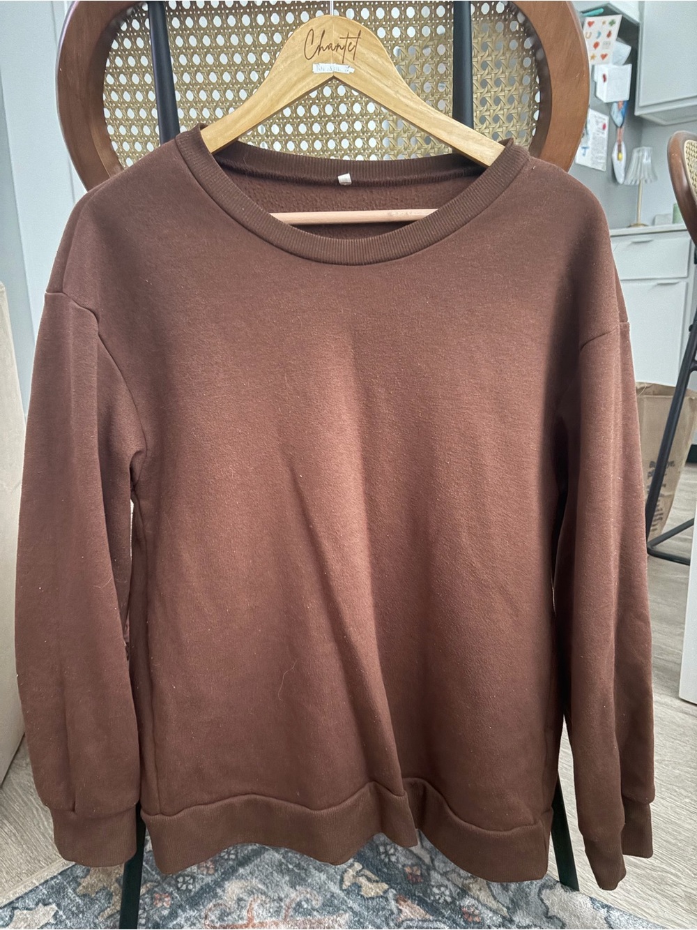 Amazon Brown Crewneck Sweatshirt - Deep Chocolate